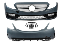 Mercedes C-class W205 2014–2021 Bodykit med komplett bakre stötfångare (AMG C63-designs 2014-2018) foto 5