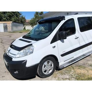 Vindrutespoiler (svart blank, 5 mm) Citroen Jumpy 2007–2017 foto 2