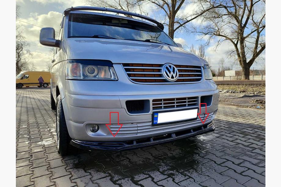 Volkswagen T5 Multivan 2003–2010 Främre läppspoiler till stötfångare (ABS) Image