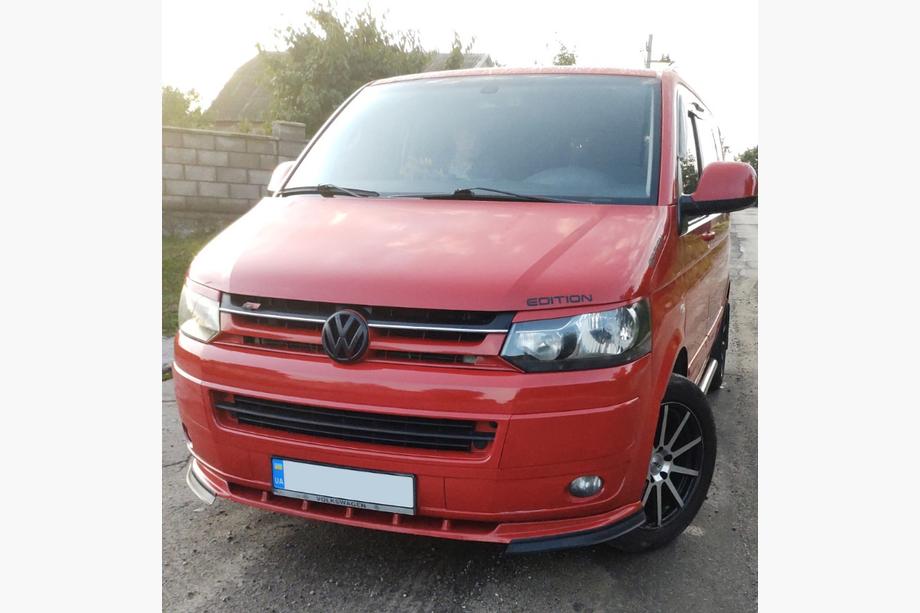 Volkswagen T5 2010–2015 Främre läppspoiler till stötfångare (ABS) Image