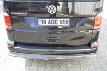 Volkswagen T6 2015–2024 EuroCap stötfångarskydd bak i kolfiberlook (ABS) foto 7