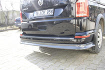 Volkswagen T6 2015–2024 Bakre lip-förlängning i kolfiberlook (ABS) foto 7