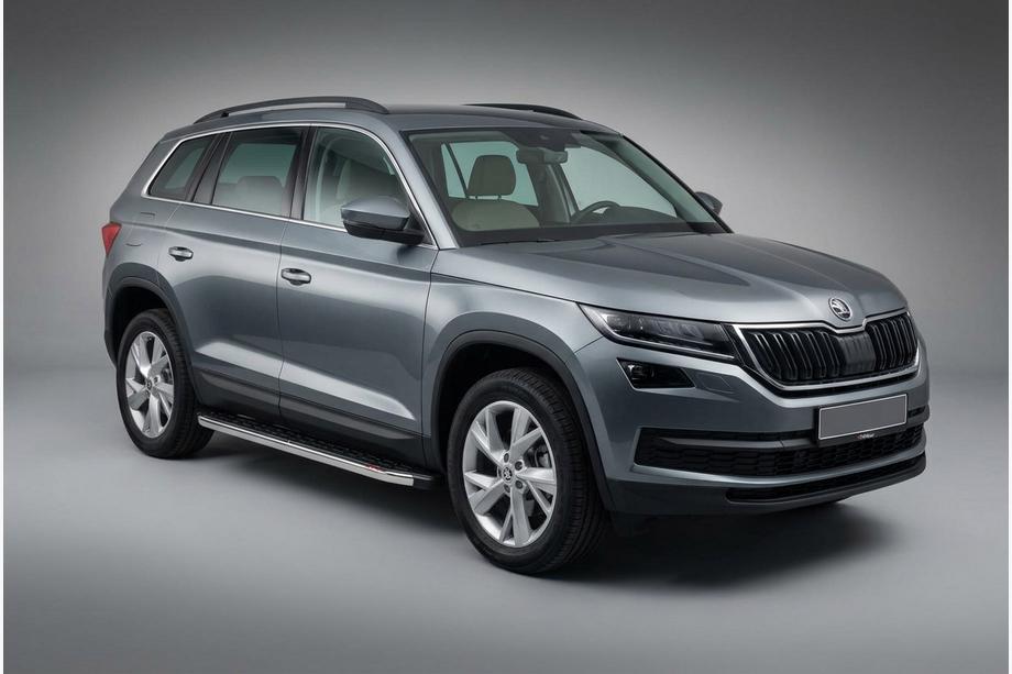 Skoda Kodiaq 2016–2023 Sidosteg BlackLine (2 st, aluminium) Image