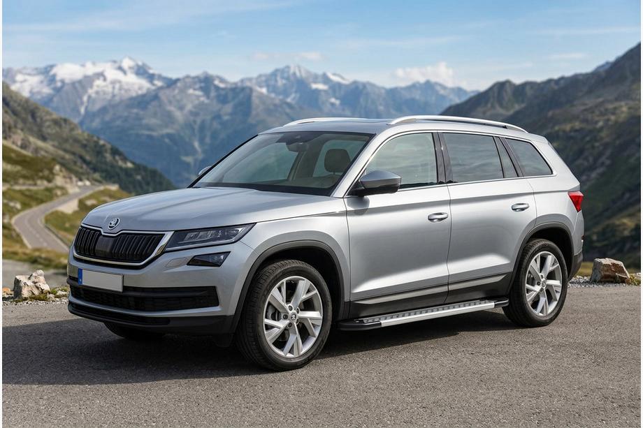 Skoda Kodiaq 2016–2023 Sidosteg New Vision Grey (2 st, aluminium) Image