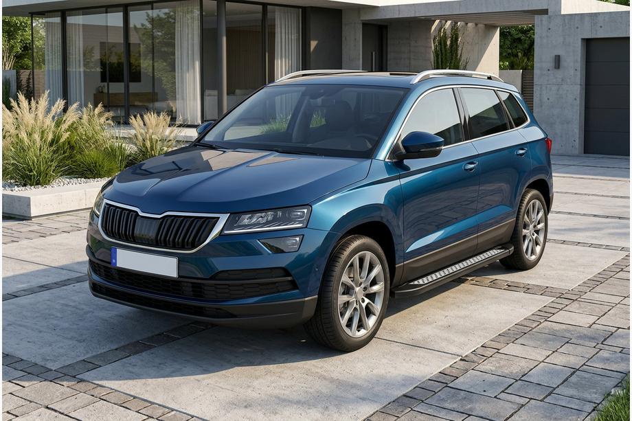 Skoda Karoq 2018– Sidosteg New Vision Black (2 st, aluminium) Image