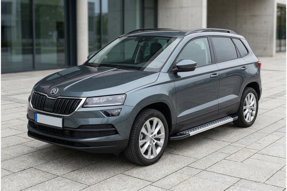 Skoda Karoq 2018– Sidosteg New Vision Grey (2 st, aluminium) Image