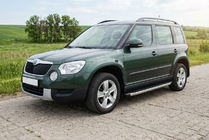 Skoda Yeti 2009–2017 Sidosteg BlackLine (2 st, aluminium) foto 1