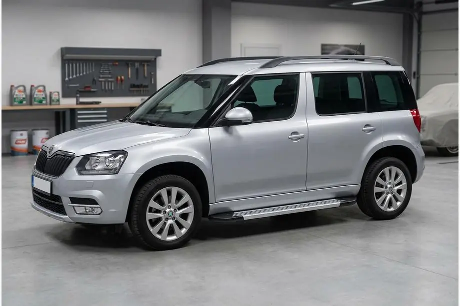 Skoda Yeti 2009–2017 Sidosteg New Vision Grey (2 st, aluminium) Image