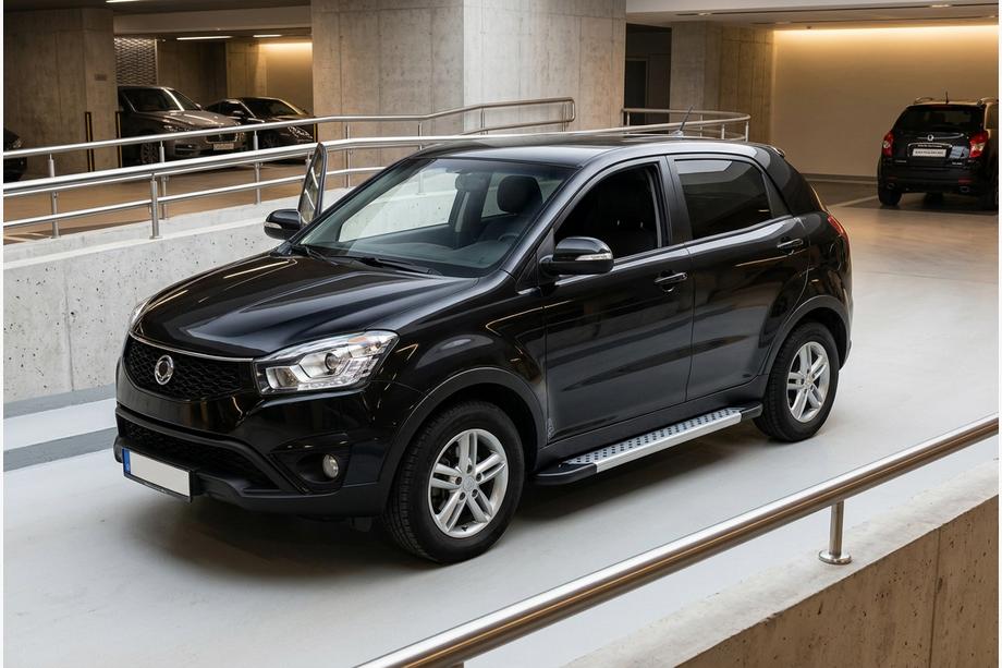 SsangYong Korando 2010–2019 Sidosteg New Vision Grey (2 st, aluminium) Image