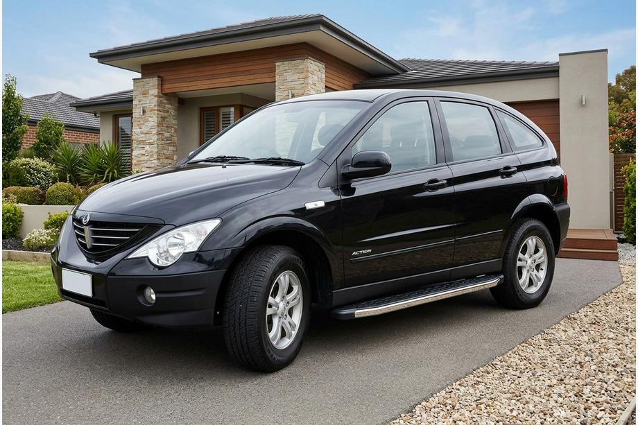 SsangYong Action 2005–2018 Sidosteg BlackLine (2 st, aluminium) Image