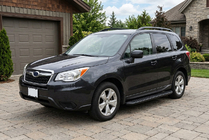 Subaru Forester 2013–2018 Sidosteg Tayga Black (2 st, aluminium) foto 1
