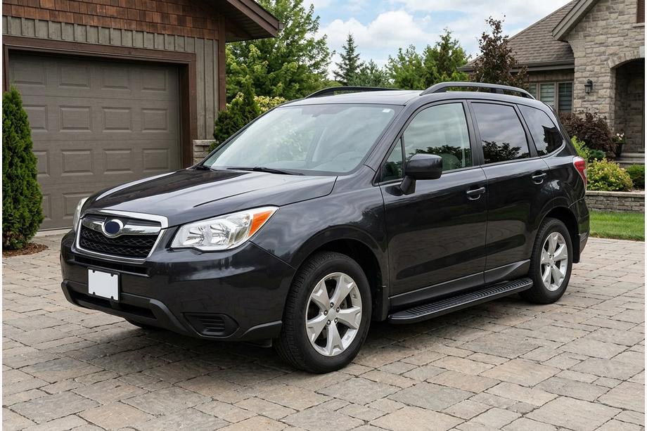 Subaru Forester 2013–2018 Sidosteg Tayga Black (2 st, aluminium) Image