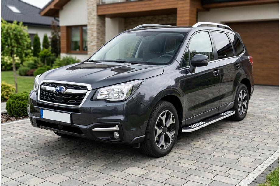 Subaru Forester 2013–2018 Sidosteg Tayga V2 (2 st, aluminium) Image