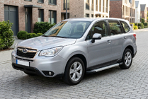 Subaru Forester 2013–2018 Sidosteg New Vision Grey (2 st, aluminium) foto 1