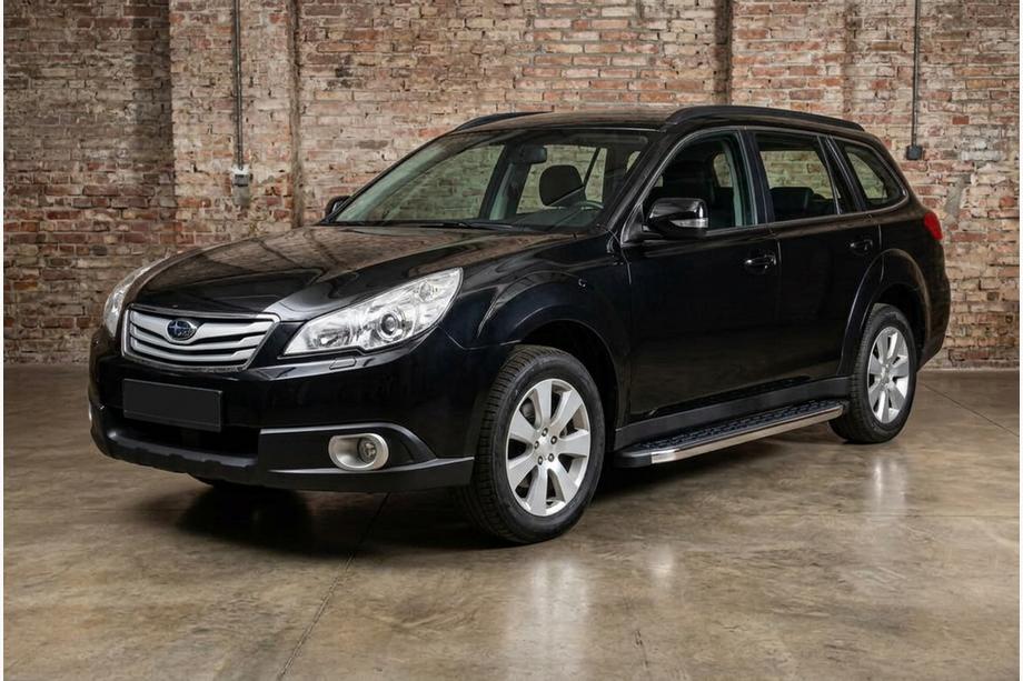Subaru Outback 2009–2014 Sidosteg BlackLine (2 st, aluminium) Image