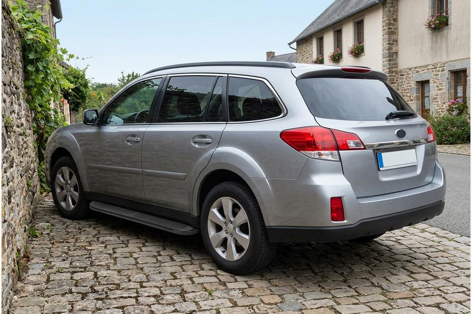 Subaru Outback 2009–2014 Sidosteg Tayga Black (2 st, aluminium) Image