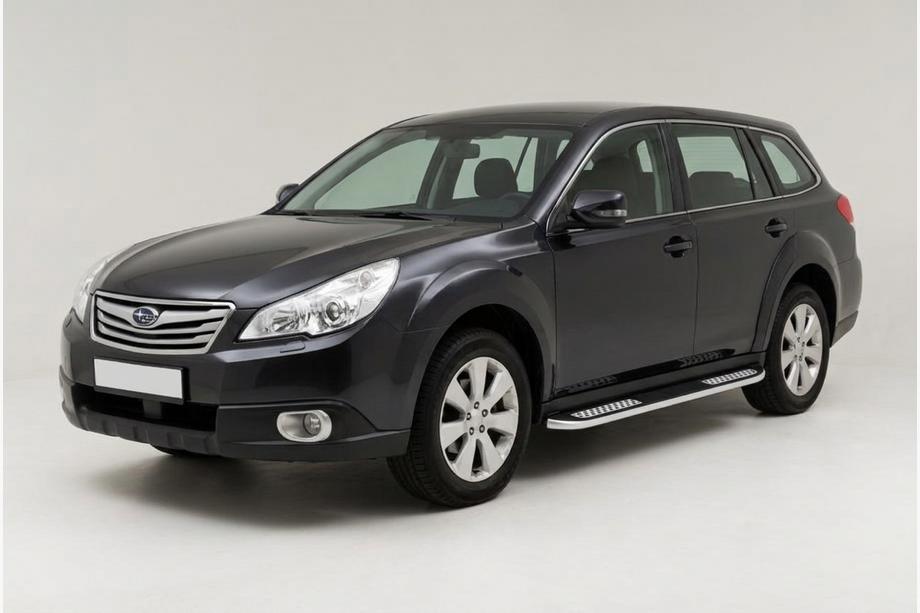Subaru Outback 2009–2014 Sidosteg Tayga V2 (2 st, aluminium) Image