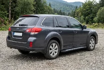 Subaru Outback 2009–2014 Sidosteg New Vision Black (2 st, aluminium) foto 1