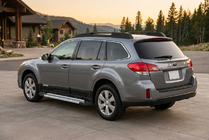 Subaru Outback 2009–2014 Sidosteg New Vision Grey (2 st, aluminium) foto 1