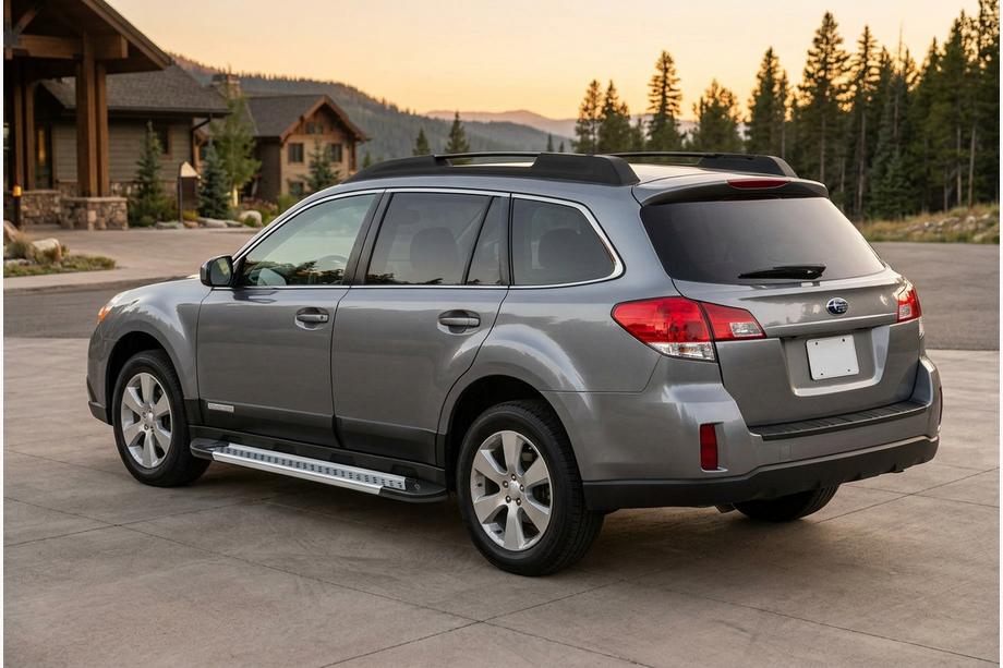 Subaru Outback 2009–2014 Sidosteg New Vision Grey (2 st, aluminium) Image