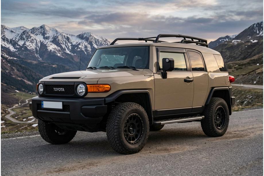 Toyota FJ Cruiser 2006–2022 Sidosteg BlackLine (2 st, aluminium) Image