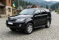 Toyota Fortuner 2006–2015 Sidosteg Allmond Black (2 st, aluminium) foto 1