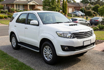 Toyota Fortuner 2006–2015 Sidosteg Tayga Grey (2 st, aluminium) foto 1