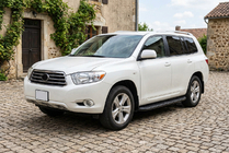 Toyota Highlander 2008–2013 Sidosteg Tayga Black (2 st, aluminium) foto 1