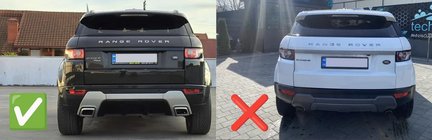 Range Rover Evoque 2012–2018 Stänkskydd Premium Dynamic (4 st) foto 2