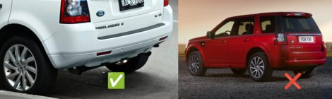 Land Rover Freelander II 2006–2014 Stänkskydd Premium (4 st) foto 3