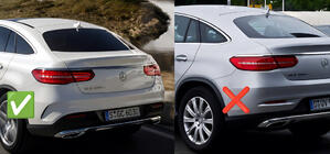 Mercedes GLE Coupé C292 2015–2019 Stänkskydd Premium med sidokjolar (4 st) foto 3