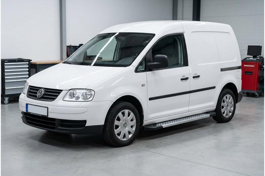 Volkswagen Caddy 2004–2010 Sidosteg New Vision Grey (2 st, aluminium) Maxi hjulbas Image