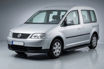 Volkswagen Caddy 2004–2010 Sidosteg Tayga Black (2 st, aluminium) foto 1