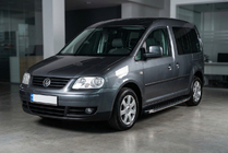 Volkswagen Caddy 2004–2010 Sidosteg BlackLine (2 st, aluminium) foto 1