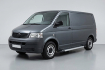 Volkswagen T5 Transporter 2003–2010 Sidosteg New Vision Grey (2 st, aluminium) Lång hjulbas foto 1