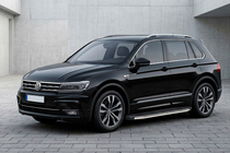Volkswagen Tiguan 2016–2023 Sidosteg BlackLine (2 st, aluminium) foto 1