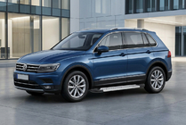 Volkswagen Tiguan 2016–2023 Sidosteg New Vision Grey (2 st, aluminium) foto 1