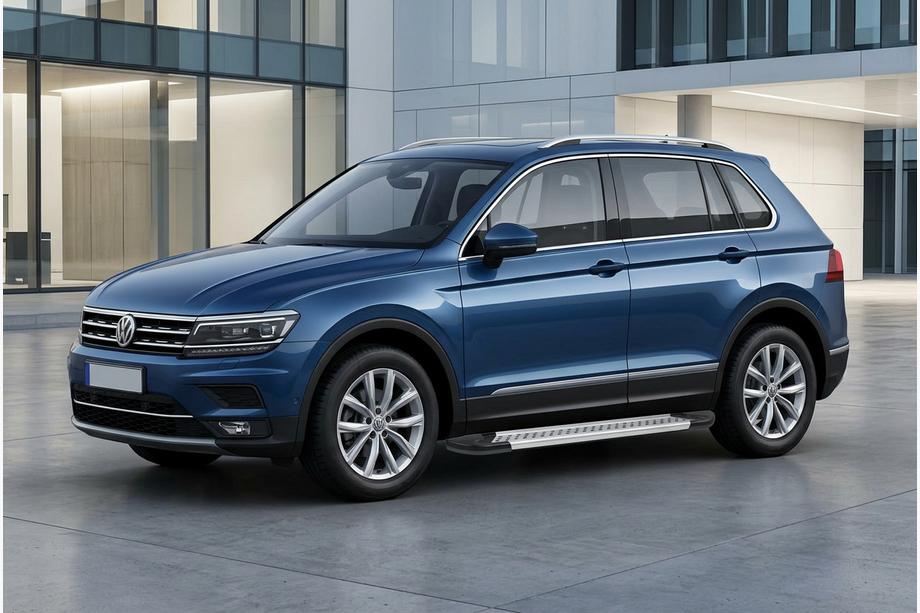 Volkswagen Tiguan 2016–2023 Sidosteg New Vision Grey (2 st, aluminium) Image