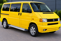 Volkswagen T4 Transporter 1990–2003 Sidosteg New Vision Grey (2 st, aluminium) foto 1