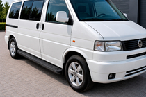 Volkswagen T4 Transporter 1990–2003 Sidosteg Tayga Black (2 st, aluminium) foto 1