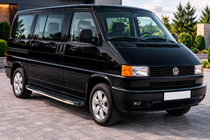 Volkswagen T4 Caravelle/Multivan 1990–2003 Sidosteg BlackLine (2 st, aluminium) foto 1