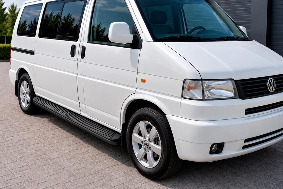 Volkswagen T4 Caravelle/Multivan 1990–2003 Sidosteg Tayga Black (2 st, aluminium) Image