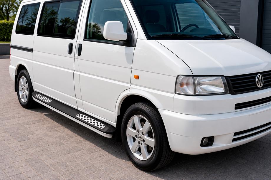 Volkswagen T4 Caravelle/Multivan 1990–2003 Sidosteg Tayga V2 (2 st, aluminium) Image