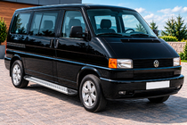 Volkswagen T4 Caravelle/Multivan 1990–2003 Sidosteg New Vision Grey (2 st, aluminium) foto 1