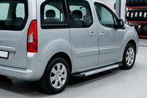 Peugeot Partner Tepee 2008–2018 Sidosteg New Vision Grey (2 st, aluminium) foto 1