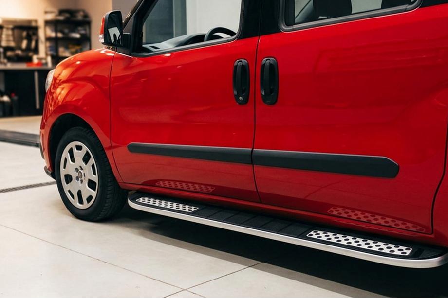 Opel Combo 2012–2018 Sidosteg Tayga V2 (2 st, aluminium) Image