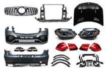 Mercedes GL/GLS-klass X166 2012–2019 Facelift-kit från GL till GLS63 AMG (V2, vissa originaldelar) foto 1