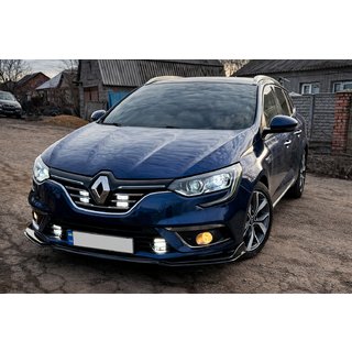 Frontspoilerläpp till stötfångare (svart) Renault Megane IV 2016–2025 foto 1