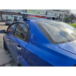 Takräcke tvärbalkar för slätt tak (2 st, Asaf V4) Chevrolet Aveo T250 2005–2011 foto 4