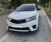 Toyota Corolla 2013–2019 Frontspoilerläpp till stötfångare (svart) foto 3